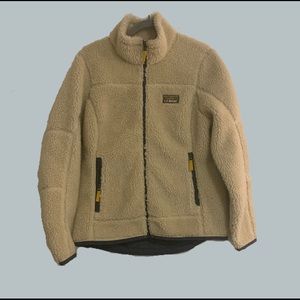 Cream L.L. Bean Mountain Pile Fleece Jacket